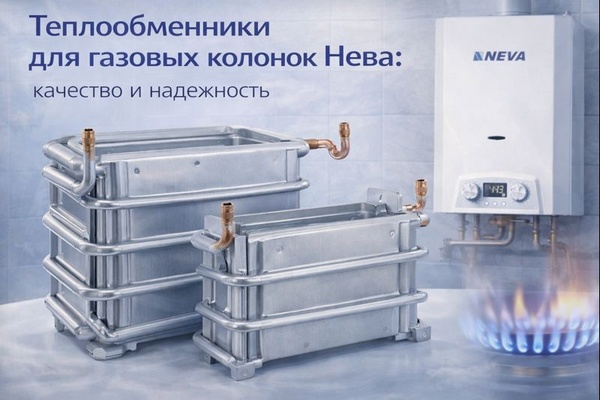 Купить теплообменник для колонки Нева в нашем интернет-магазине легко