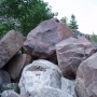 Blocks of granite